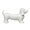 White, variant on Dog Toothbrush Holder 3D Printed Dachshund Design Bathroom Countertop Storage Rack For Toothpaste Makeup Electric ToothBrush