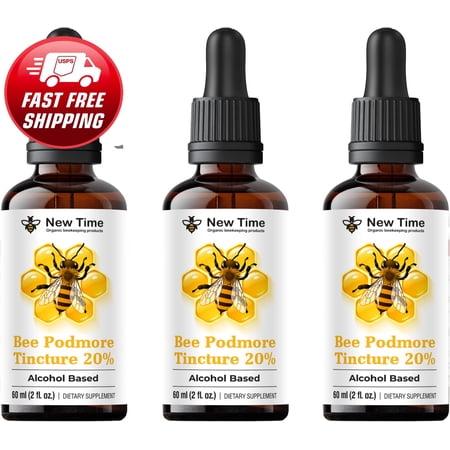 Bee Podmore Tincture 20% Liquid Alcohol Extract Drops, Natural Supplement for Immune Support & Overall Wellness