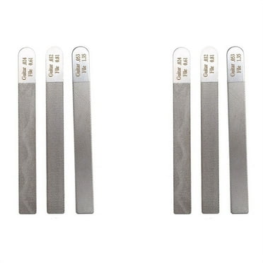 6Pc Guitar Nut Files Fret Crowning Slot Filing Luthier Repair Tool Kit for Guitar Stringed Instruments