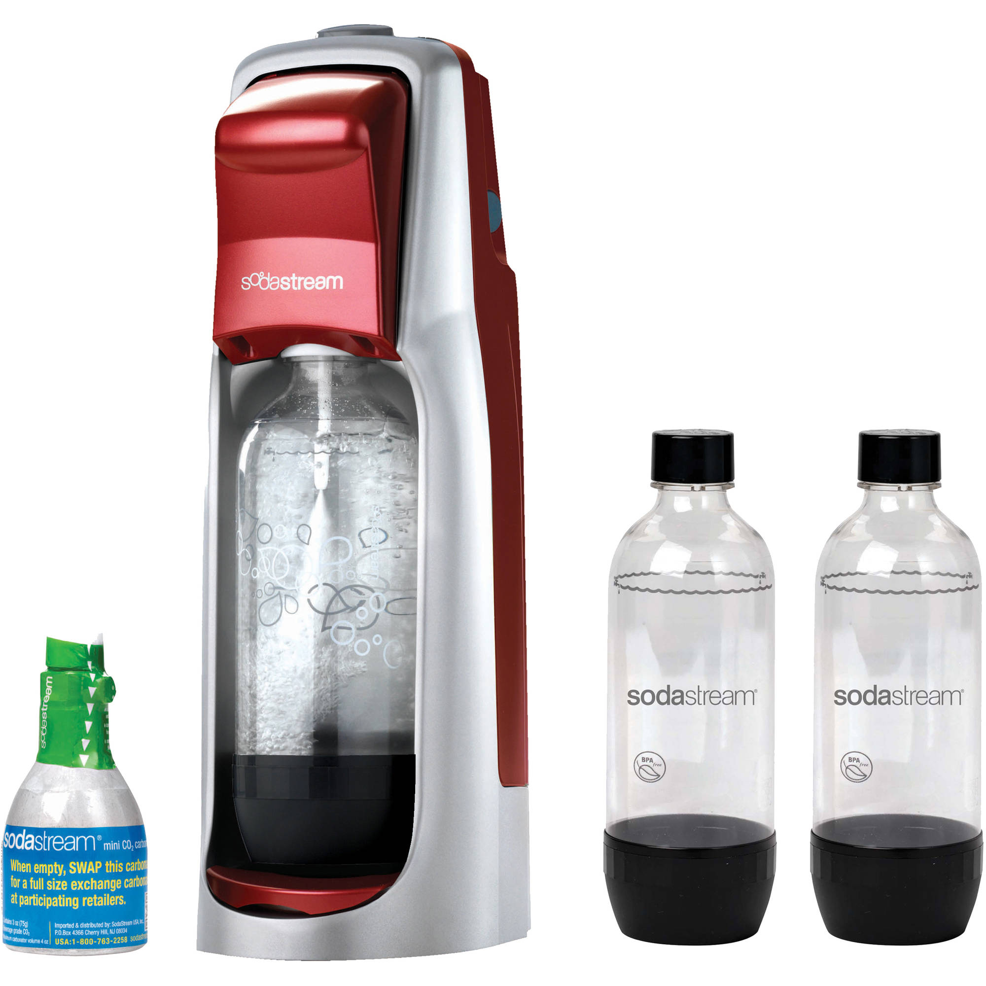 SodaStream Fountain Jet MiniBundle, Red