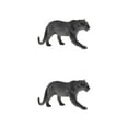 thumbnail image 3 of Justharion Amusant et Éducatif Simulation Animaux Figurines Jouets pour Enfants Panthère 2Set, 3 of 6