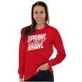 thumbnail image 3 of Sprawl and Brawl Muay Thai Fight Long Sleeve TShirt Men Women Brisco Brands X, 3 of 6