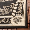 thumbnail image 3 of Safavieh Courtyard Cynthia Oriental Indoor/Outdoor Area Rug, Black/Sand, 2' x 3'7", 3 of 9