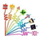 thumbnail image 2 of [Checkered Wheat Blocks] Cute Party Straw Cartoon Straw Sticker Spiral Straw Sticker Hot Topics 24PCS set, 2 of 5
