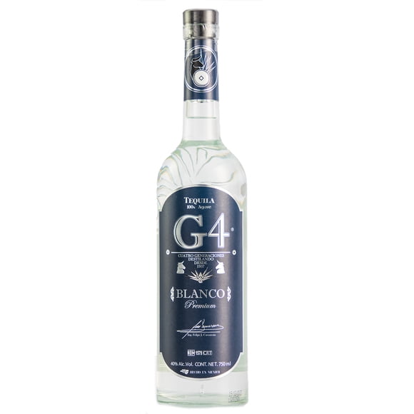 Tequila G4 Blanco Premium 750 Ml Blanco