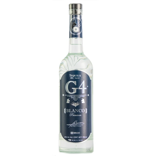 Tequila G4 Blanco Premium 750 Ml Blanco