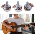 thumbnail image 4 of Mini potenciómetro de guitarra Potenciómetros cónicos lineales con bayoneta L15mm Eje corto para bajo eléctrico Potenciómetro A250k Accesorios para instrumentos musicales TUNC Sencillez, 4 of 5
