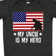 thumbnail image 4 of Inktastic Military Uncle is My Hero Us Flag Boys or Girls Baby Bodysuit, 4 of 5