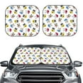 thumbnail image 6 of Lsque French Bulldog With Coffee Cup 2 PCS Windshield Sun Shade | CarFoldable Window Covers | Car Accessories Reflect UV for Universal Cars SUV Truck | Small, 6 of 7