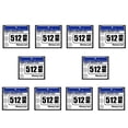 thumbnail image 1 of 10X 512MB Compact Flash Memory Card for Camera, Advertising Machine, Industrial Computer Card,10 x Compact Flash Card,White&blue, 1 of 3