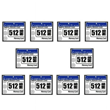 10X 512MB Compact Flash Memory Card for Camera, Advertising Machine, Industrial Computer Card