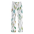 thumbnail image 5 of DailyTrove Women's Wide-Leg Lounge Pants - Floral Print Fresh Nature-Themed Comfortable Home Wear, 5 of 5