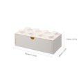 thumbnail image 2 of Lego - 8 Knobs Desk Drawer, 2 of 3