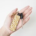 thumbnail image 4 of Wukai Shiba Inu Sunflower Print Leather Car Keychain, Universal Key Fob Keychain, Leather Key Chain Holder for Men and Women,360 Degree Rotatable, 4 of 5