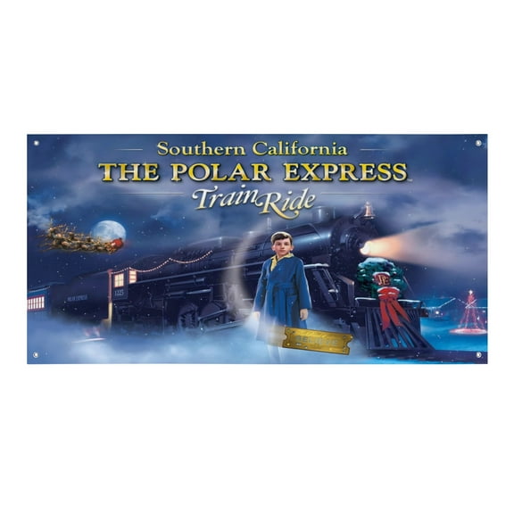 The Polar Express-Theme Backdrops Banner Birthday Party Decor Supplies Personalized Party Backdrop Decoration,5x3ft（150x90cm）