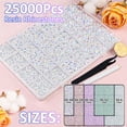 thumbnail image 4 of 25000Pcs Resin Rhinestones for Crafting, Mine Gold 2-6mm Mixed Sizes Non Hotfix Flatback Gems with 1Pcs Glue, Bedazzling Crystal for DIY Craft Clothing Mugs Tumblers Shoes Fabric Decor Nail Art, 4 of 8