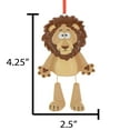 thumbnail image 6 of Ornaments by Elves Personalized Lion Ornament with Dangling Legs King of the Jungle 2024 .25 lbs., 6 of 10