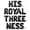 Black, variant on Letter Balloons - HIS ROYAL THREE NESS 16" Inch Alphabet Letters Foil Mylar Balloon 3rd Birthday Party Banner (Gold)