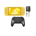 thumbnail image 1 of Nintendo Switch Lite Handheld Video Game Console - Yellow (Refurbished) with RetroFam Wireless Pro Controller Gamepad and Charger, 1 of 6