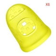 thumbnail image 1 of Silicone Guitar Fingertips Finger Guards Protective Non-slip Ukulele Fingerstall Hollowed Transparent Non-allergenic Reusable Yellow XS, 1 of 7
