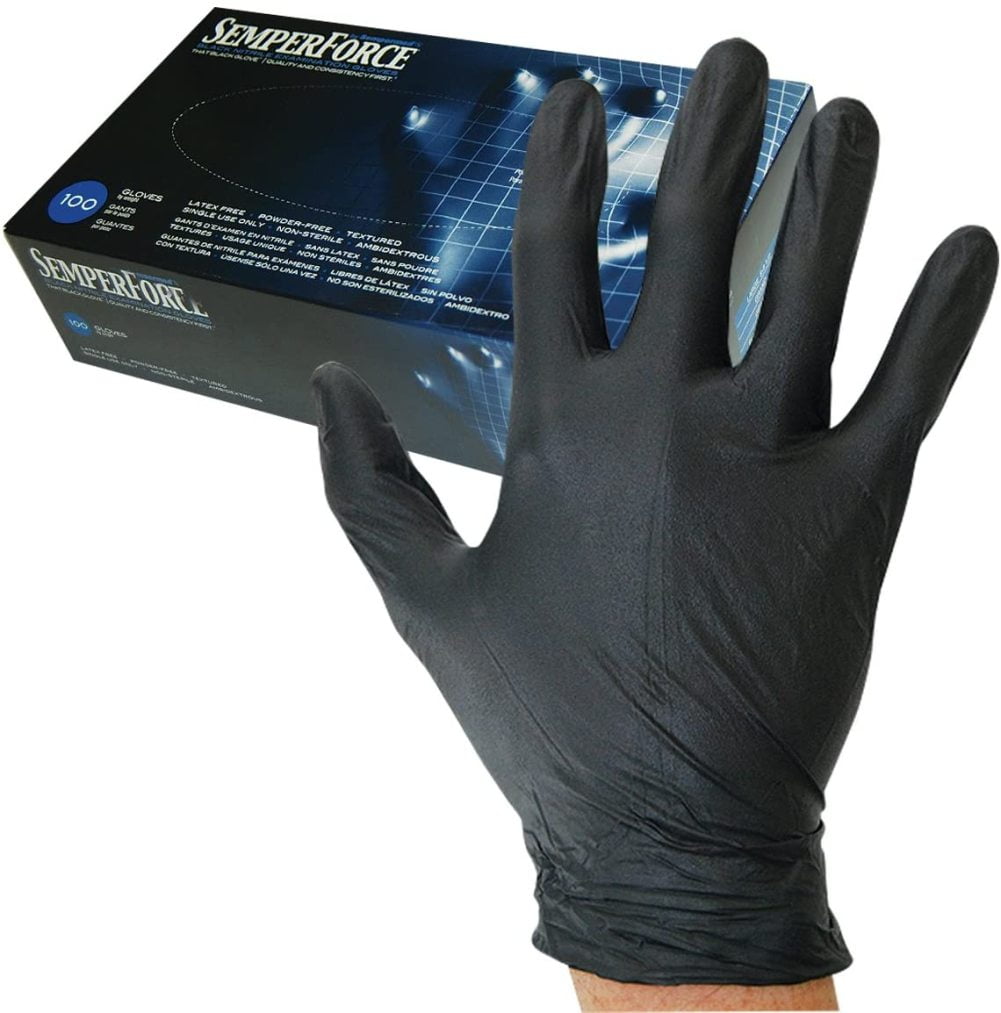 Sempermed Semperforce Black Nitrile GloveSmallBox/100, Small