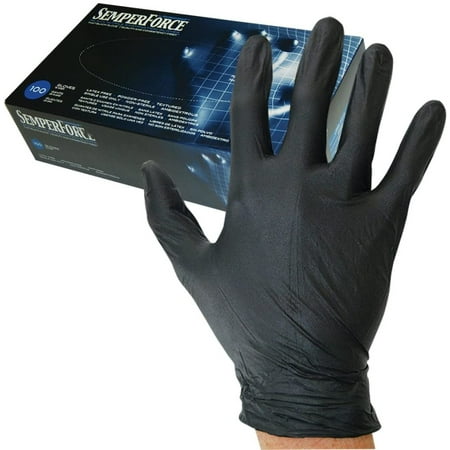 

Sempermed Semperforce Black Nitrile Glove-Small-Box/100 Small