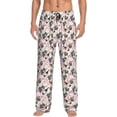 thumbnail image 1 of Fotbe Watercolor Wine Bottle Pantalones de Pijama para Hombre, Pantalones de Dormir, Pantalones de Casa con Cintura Ajustable y Bolsillos-Large, 1 of 6