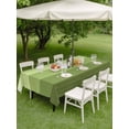 thumbnail image 3 of Outdoor Tablecloth with Umbrella Hole and Zipper, Green Wood Grain Rectangle Table Cloth 54x80 Inch Waterproof Tablecloth, Ombre Rustic Retro Wooden Plank Picnic Table Cover for Patio Camping, 3 of 7