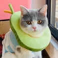 thumbnail image 2 of Collar cónico ajustable para gatos, suave, para recuperación, con forma de aguacate, para gatos después de cirugía., 2 of 5