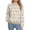 2-Light Khaki, variant on Ruimatai Women's Valentine Heart Print Sweater Round Neck Knitted Pullover Casual Long Sleeve Tops