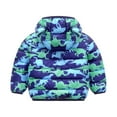 thumbnail image 2 of Hicidod Toddler Down Jackets Bear Hooded Long Sleeve Zipper Winter Warm Puffer Coats Cute Printed Puffy Lightweight Padded Jacket, 2 of 3