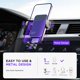 thumbnail image 5 of Cargador de coche inalámbrico Mosurr, 15 W, soporte para teléfono con sujeción automática, 5 of 9