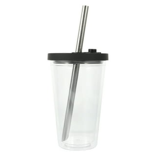 YUMBUCHA Reusable Boba Tumbler & Straw Set with Stainless Steel Straw - Reusable Bubble Tea Cups - Includes Cup Carrier, Sleeve & Boba Gifts - Gift