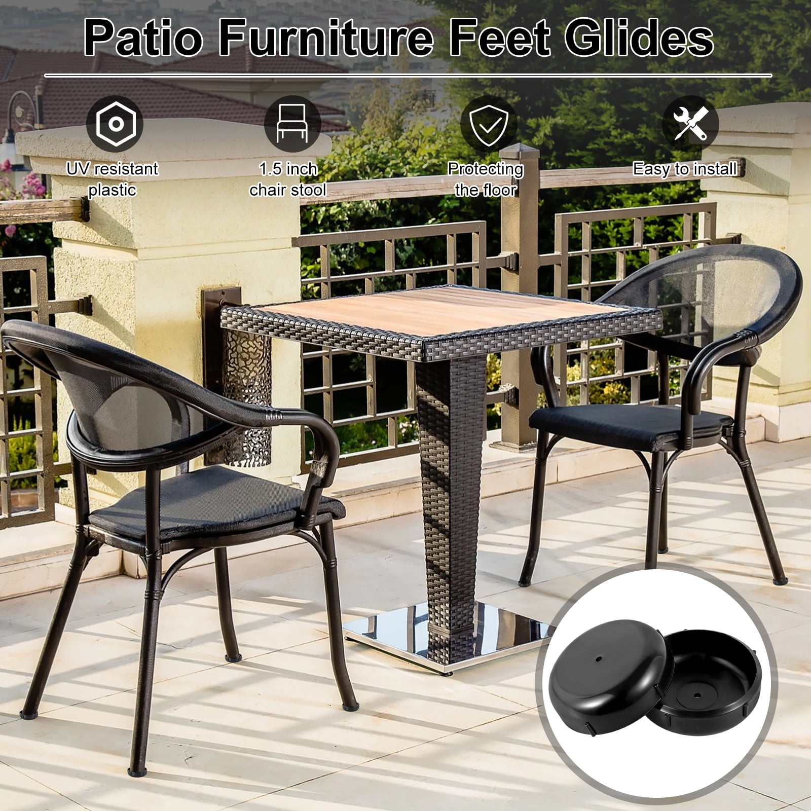 Plastic feet for outdoor chairs sale