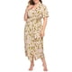 thumbnail image 5 of Camisón, Batas de tumbona para mujer Floral de manga corta de talla grande camisones sueltos vestido Meterk 3X-grande, 5 of 7