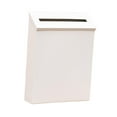 thumbnail image 1 of Wall Mounted Top Loading Mailbox, Modern Decorative Metal Mailbox, Exterior Door White, 1 of 9