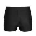 thumbnail image 2 of Fldy Kids Girls Basic Stretchy Sports V-front Booty Short Boy-cut Bottom Ballet Dance Yoga Hot Pants Underwear Black 14, 2 of 6