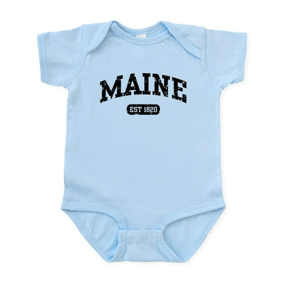 CafePress - Maine Est 1820 Infant Bodysuit - Baby Light Bodysuit, Size Newborn - 24 Months