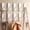 White, variant on Stick on Hooks for Hanging, Extra Sticky 6KG (Max), Coat Hook on Door for Towel Coat Hat Key, Self Adhesive Hangers Wall Mounted, Silver, 6 Pack