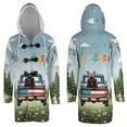 thumbnail image 3 of Happy Easter Newfoundland American Flag Truck Bunny Ears All Over Print 3D Hooded Duffle Toggle Coat Newfie Dog Lover Gifts - 03001, 3 of 6