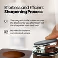 thumbnail image 5 of Rolling Knife Sharpener Kit with Magnetic Holder – Manual Sharpeners for Kitchen Knives,  & Corundum Discs, 15 ° -22 °   Angles, 5 of 8