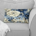 thumbnail image 2 of Designart "Seaside Floral Bliss" Floral Printed Throw Pillow, 2 of 5