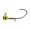 Black/Chartreuse, variant on Big Bite Baits BBJ Elite 1/32oz Round Ball Jighead Bare Shad