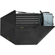 BUNKER INDUST 270 Degree Awning Free Standing with 3-Color LED Lighting, Passenger-Side Mount, Waterproof & Wind Resistant for SUV Van Truck Camper