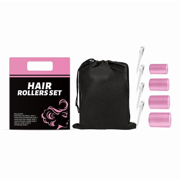 Specollect 2 Pcs Self-Adhesive Curly Hair Rollers Heatless Curling Set Natural Curls No Damage Long Lasting Styling Kit for Women