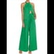 thumbnail image 2 of Conjunto de Dos Piezas para Mujer, Verano 2025, Informal, Sin Mangas, Cuello Alto, Top Corto, Pantalones de Pierna . Verde XL, 2 of 9