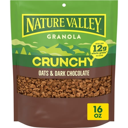 Nature Valley Crunchy Oats and Dark Chocolate Granola Pouch, 16 oz
