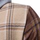 thumbnail image 3 of Camisas De Vestir Para Hombre Manga Corta Camisa de manga larga con cuello encapuchado para hombre, informal, de invierno y primavera, con estampado a cuadros, blusa (Khaki, M), 3 of 7