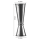 thumbnail image 2 of Jigger de barra Jigger de cóctel de acero inoxidable Jigger de tiro Taza medidora de licor Suministros de camarero Jiggers medidores Jigger japonés para bar Bartending Party, 2 of 5