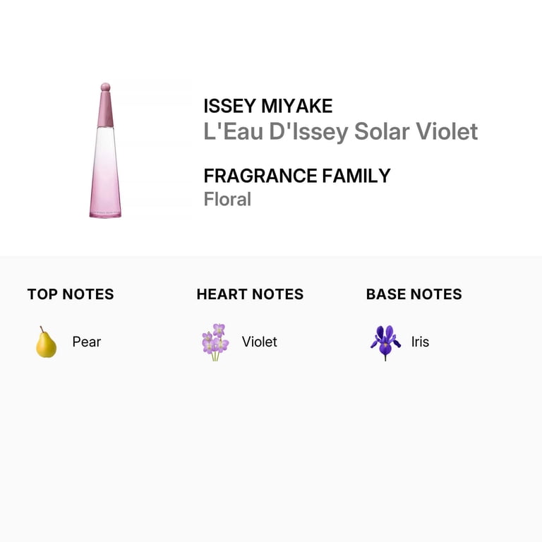 Issey Miyake Ladies L'Eau D'Issey Solar Violet EDT Spray 3.4 oz